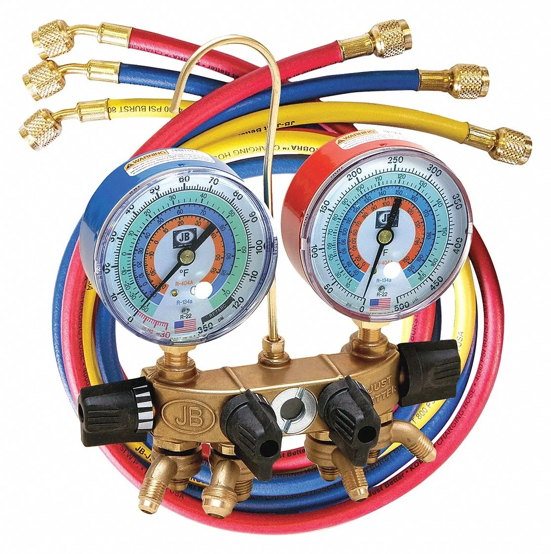 JB Industries JB Industries 26133 Manifold Gauge Kit 5 ft 3/8 in — product photo