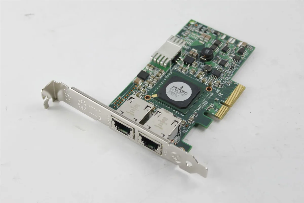 IBM IBM BroadCom PCI Ethernet Network Adapter Card High Profile Dual-Port 49Y4205 49Y4204 — product photo