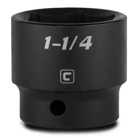 Capri Tools 1/2 inch drive 6-point impact socket in manganese phosphate finish