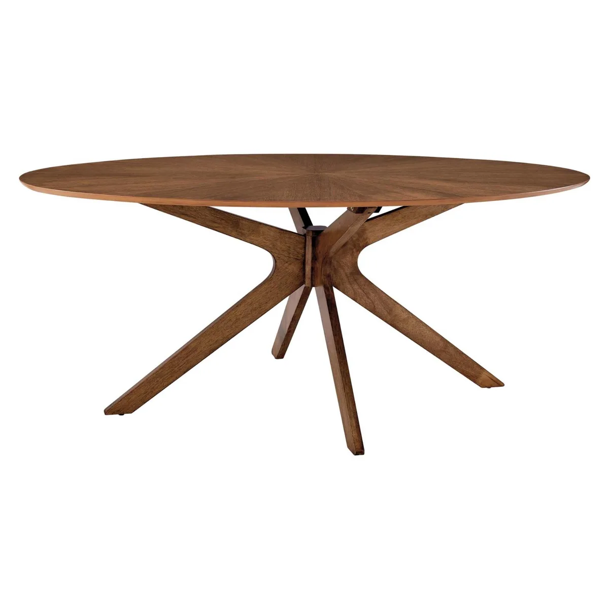 Modway Furniture Modway Furniture Crossroads 71" Oval Dining Table Walnut — product photo