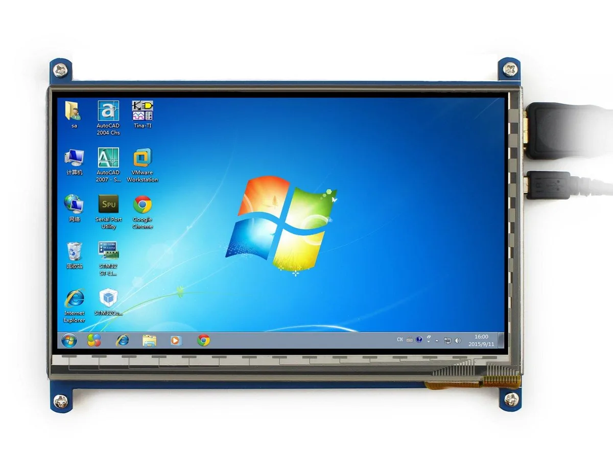 LORDWORLD LORDWORLD 7inch HDMI LCD 1024x600 Capacitive Touch development board — product photo