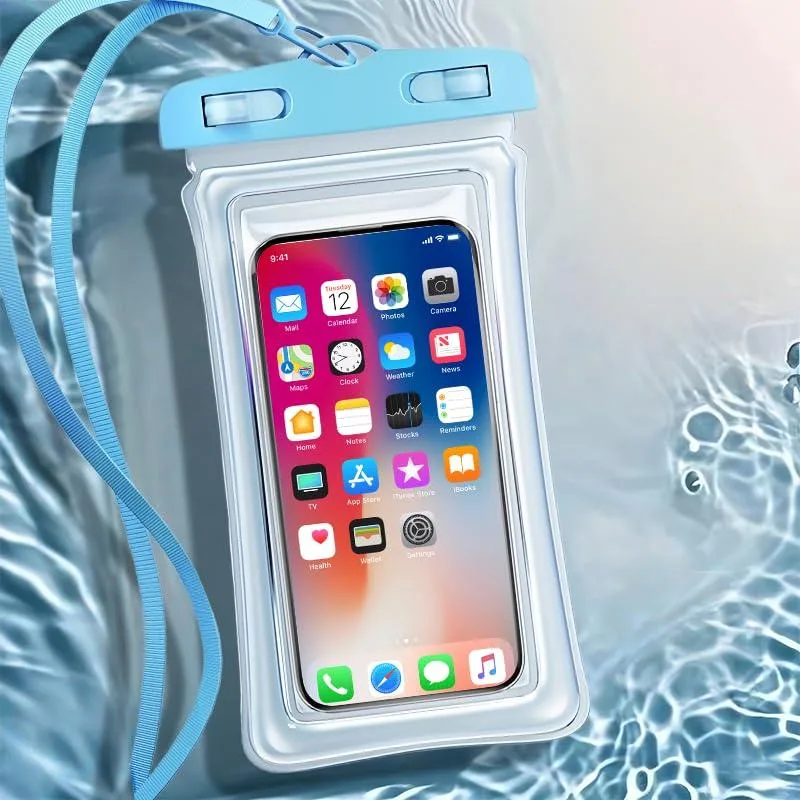 No Sew No Sew Phone-Pouch-Blue-01 Waterproof Case Blue 7.2" IP68 — product photo