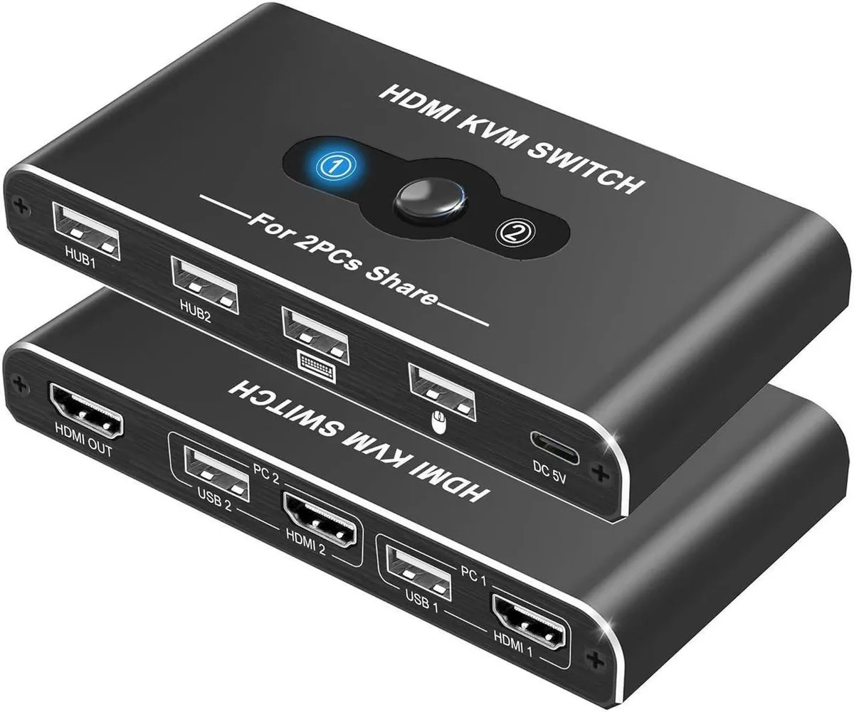 Vszerda Vszerda 2-Port HDMI KVM Switch 4K 60Hz 4 USB — product photo