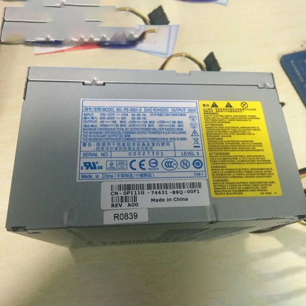 WMtec WMtec CPB09-001B 350W server power supply — product photo