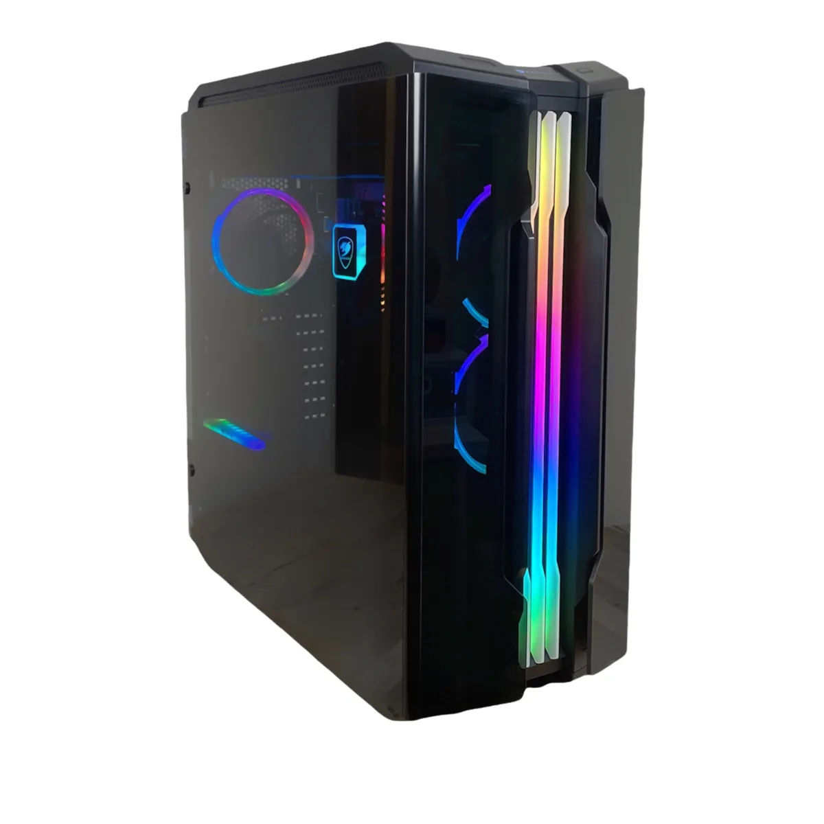 COUGAR COUGAR Battleship i5-11400F RTX 3060 12GB 16GB DDR4 1TB NVMe Water Cooled gaming PC — product photo
