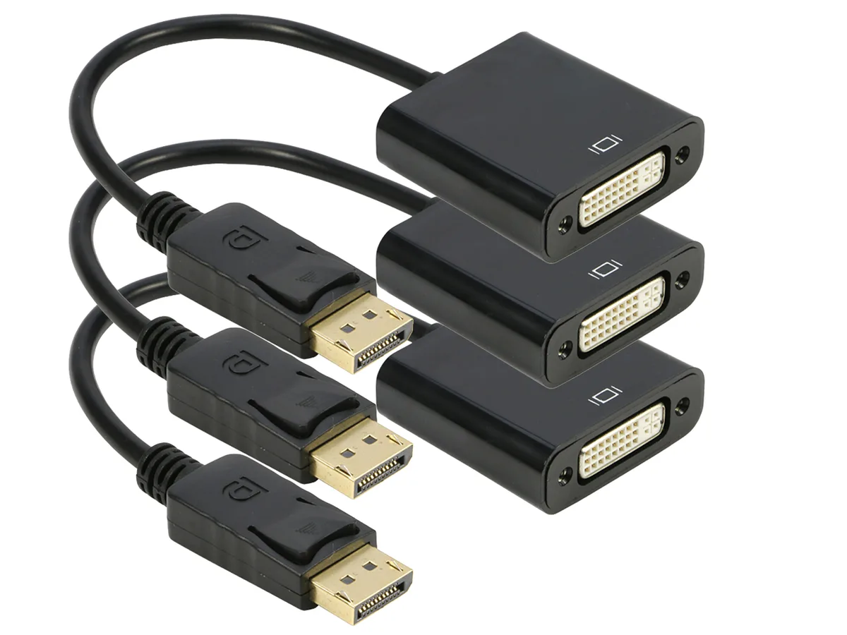 iXever iXever DP 1.2 to DVI-I Adapter 3-Pack 1920x1080@60Hz — product photo