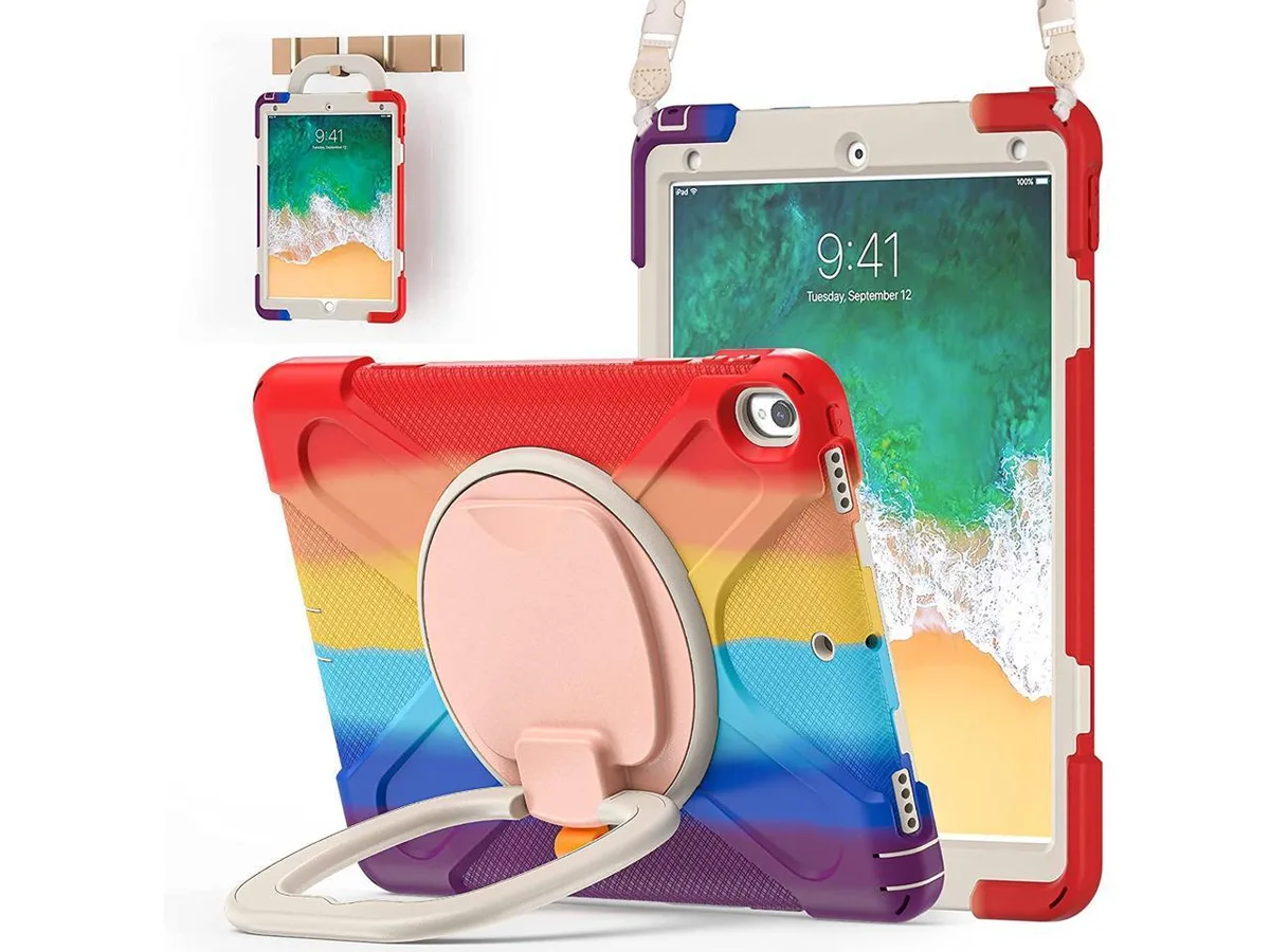 BONAEVER BONAEVER Shockproof iPad Case 10.5" 2017/2019 with Pencil Holder Rotating Stand Straps — product photo