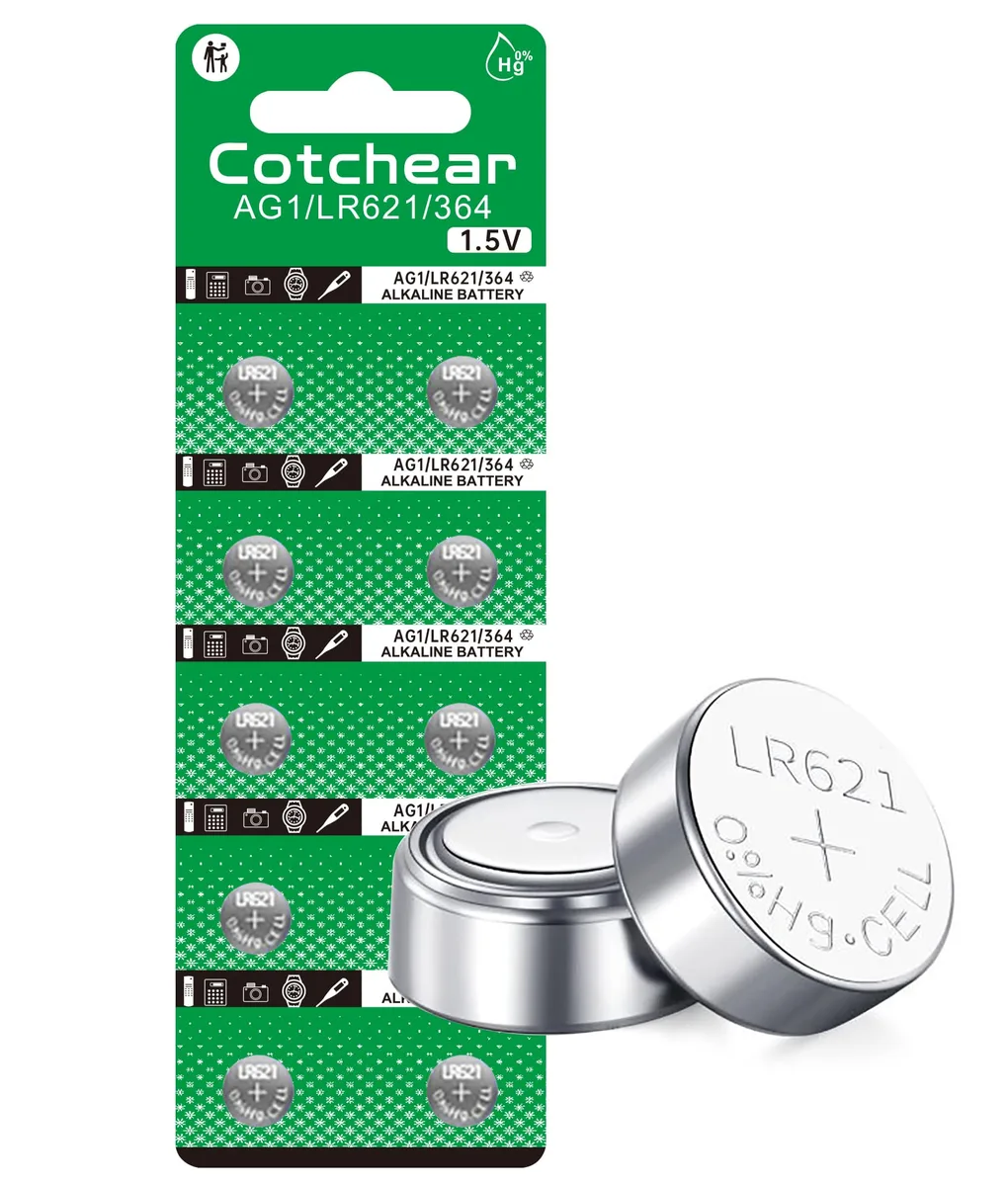 No Sew No Sew AG1 1.55V alkaline button cell 10-pack 30mAh — product photo