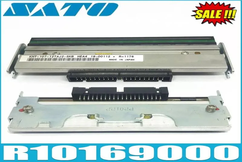 Rectangular metal printhead module with exposed thermal line and connector pins