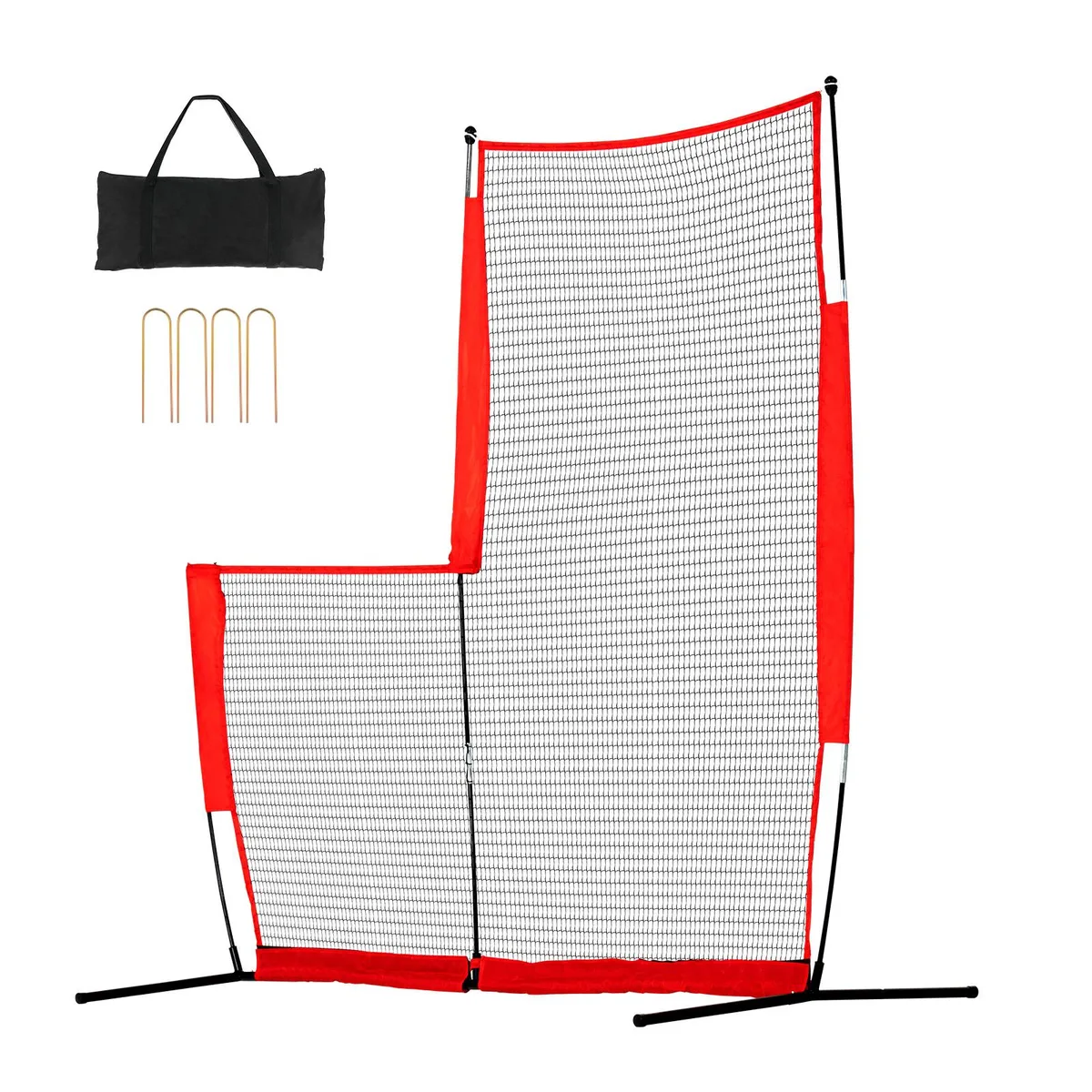 VEVOR VEVOR L-Screen Baseball Softball Safety Net 7x7 ft 1.75 in Mesh 12.13 lbs — product photo