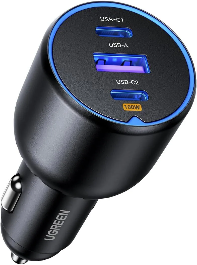 Cheezee Cheezee 130W USB-C Car Charger 3-Port 12V-24V — product photo