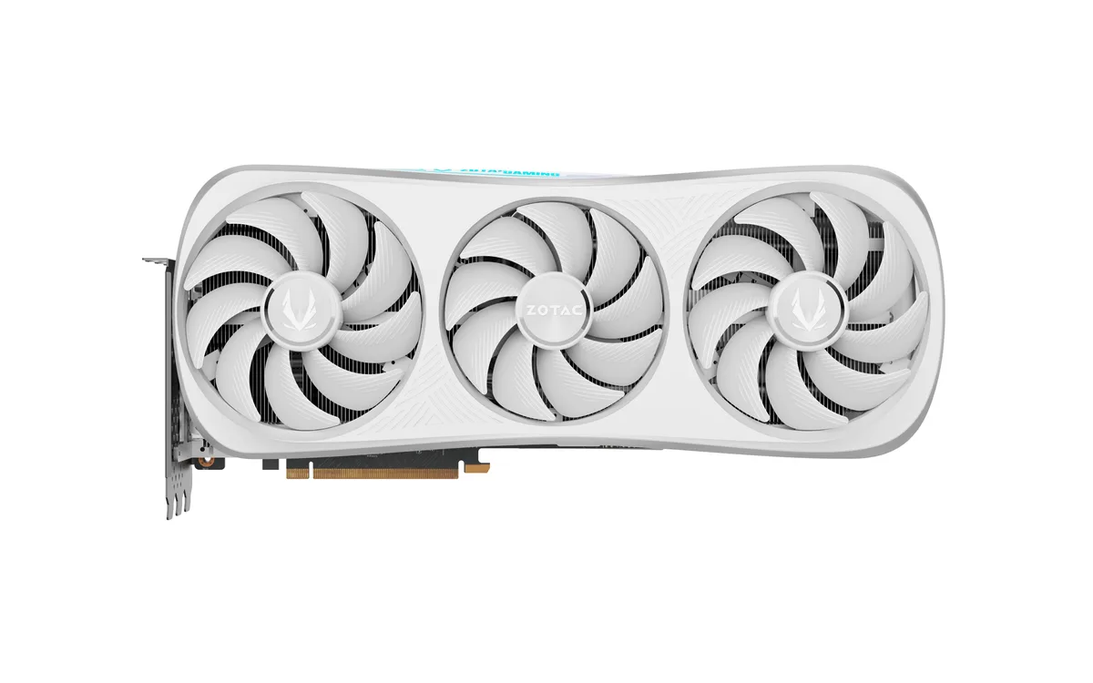 ZOTAC ZOTAC GeForce RTX 4090 Trinity OC White Edition 24GB graphics card ZT-D40900Q-10P — product photo