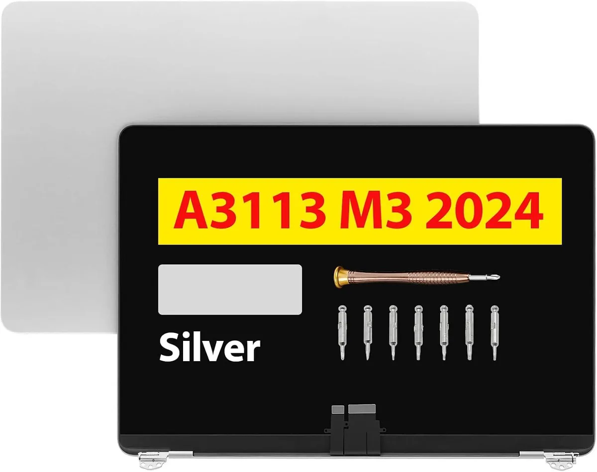 NUOLAISUN NUOLAISUN 13.6" MacBook Air M3 2024 LCD Screen 2560x1664 Silver — product photo