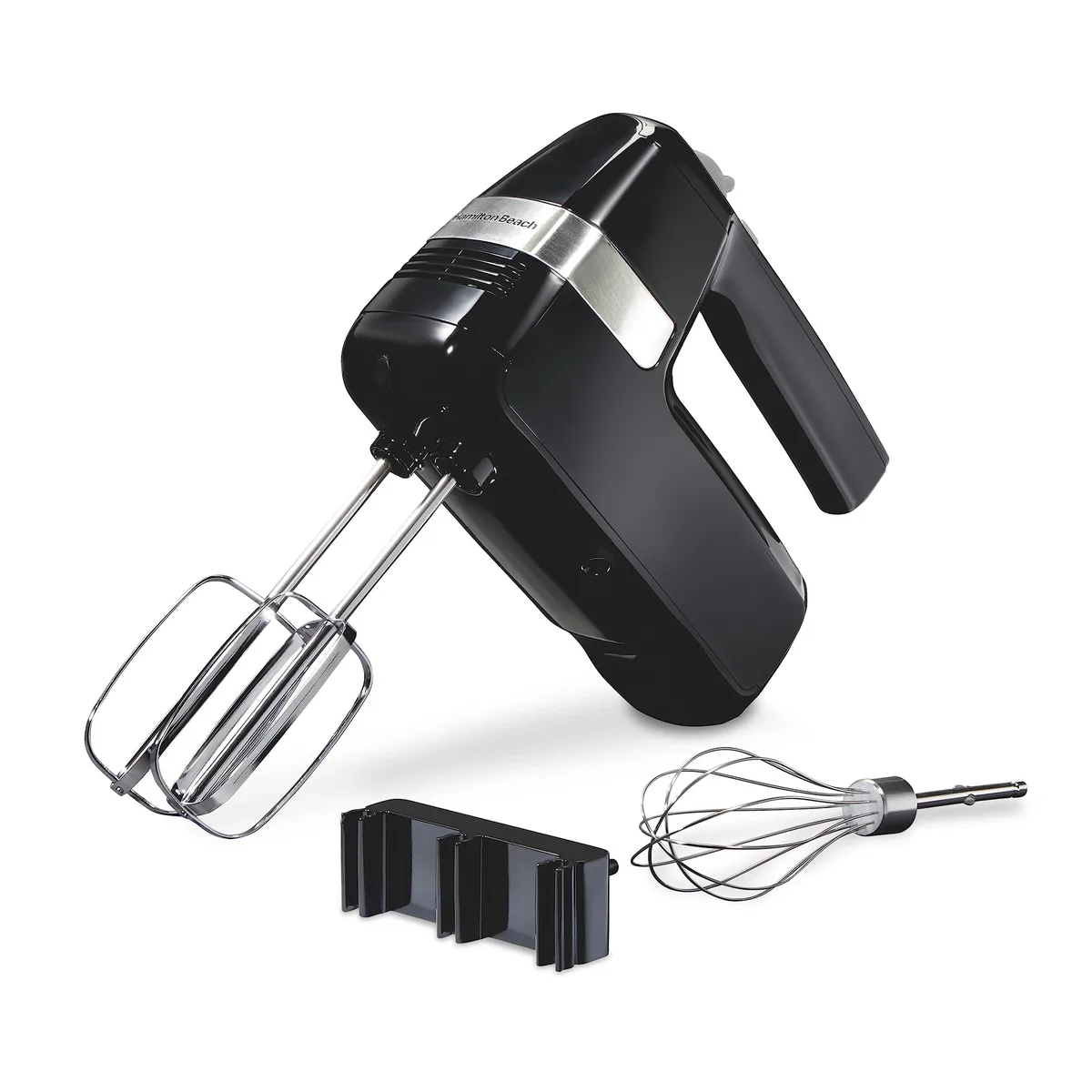  Hamilton Beach Electric Hand Mixer 6 Speeds Stir Button 300 W Black 62628 — product photo