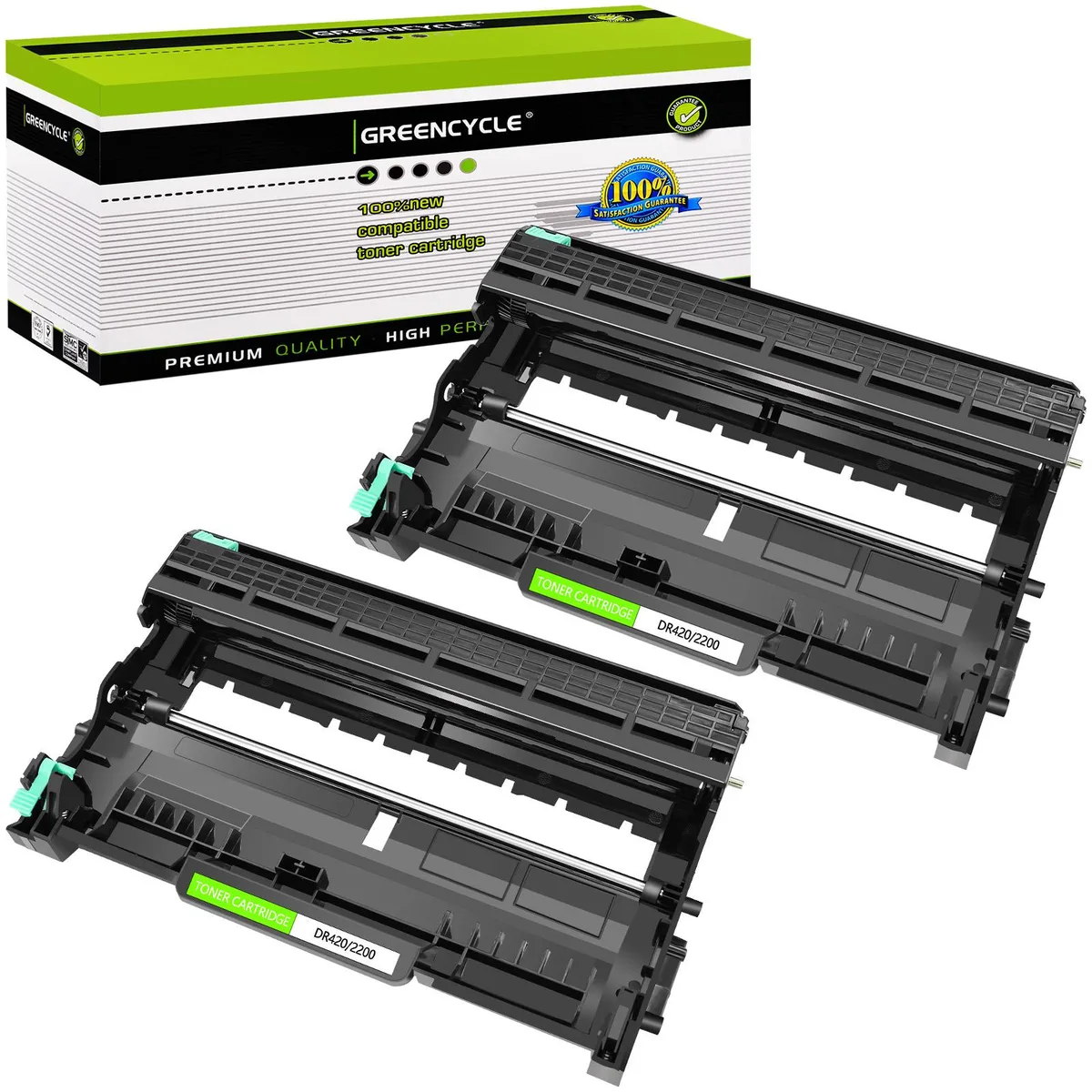 GREENCYCLE GREENCYCLE DR420 drum unit 2-pack black 12000 pages — product photo