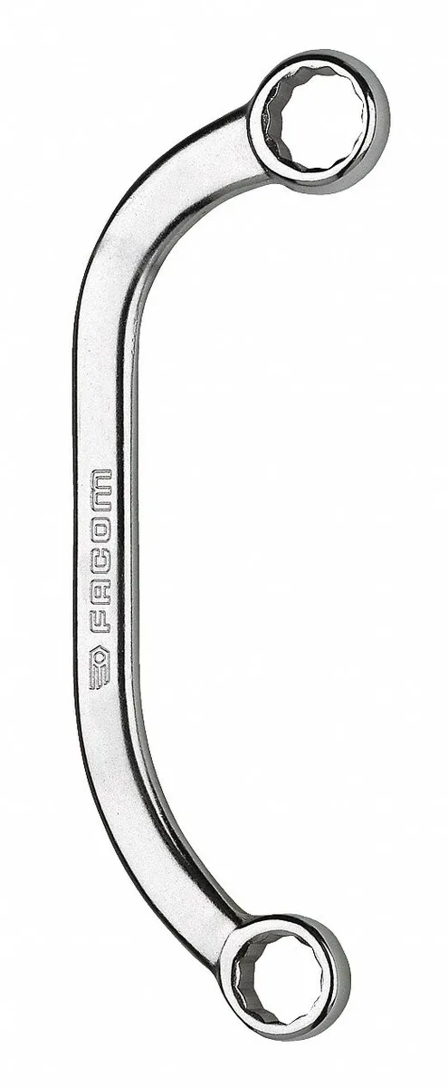 Facom half-moon obstruction box wrench 10x12mm satin finish