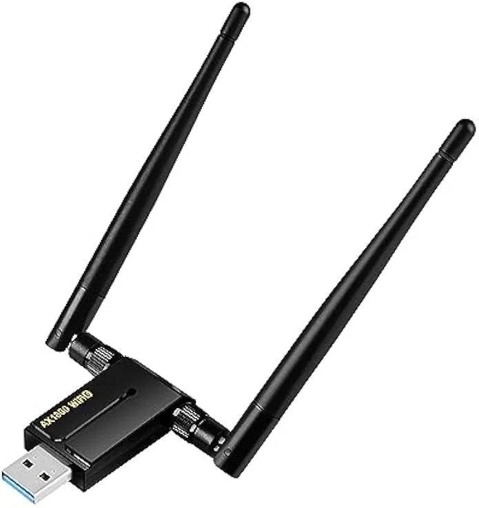 TAURKENAM TAURKENAM Wi-Fi 6 1800Mbps USB 3.0 Adapter Dual 5dBi Antennas — product photo