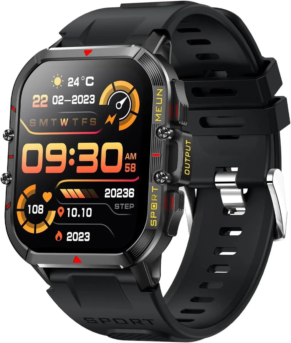 AUTYUE AUTYUE T21Watch Smart Watch 1.96" Black Bluetooth 5.1 — product photo