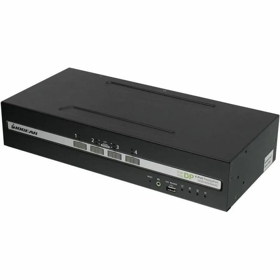 IOGEAR IOGEAR GCS1424TAA4C-UN 4-Port Dual View Secure KVM Switch 3840 x 2160 50 Hz 60 Hz — product photo