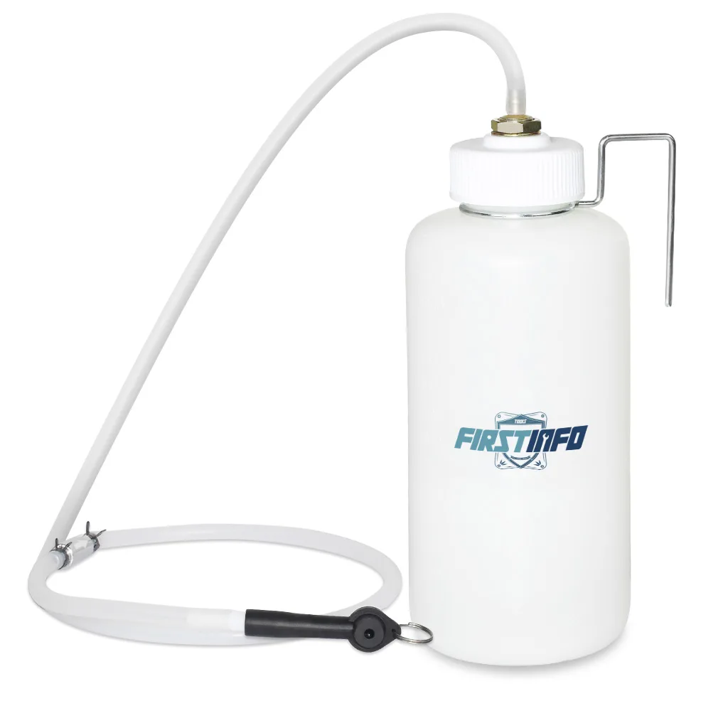 Firstinfo Tools Co., Ltd. Firstinfo Tools Co., Ltd. Brake Fluid Bleeder Bottle 1.5 L with Check Valve &amp; Hook — product photo