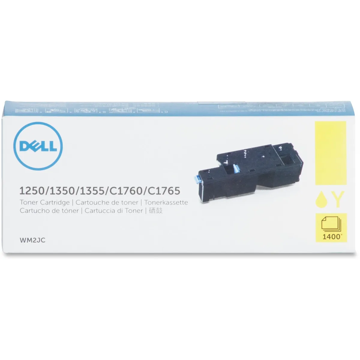 DELL DELL WM2JC Yellow Toner Cartridge 1400 Pages — product photo