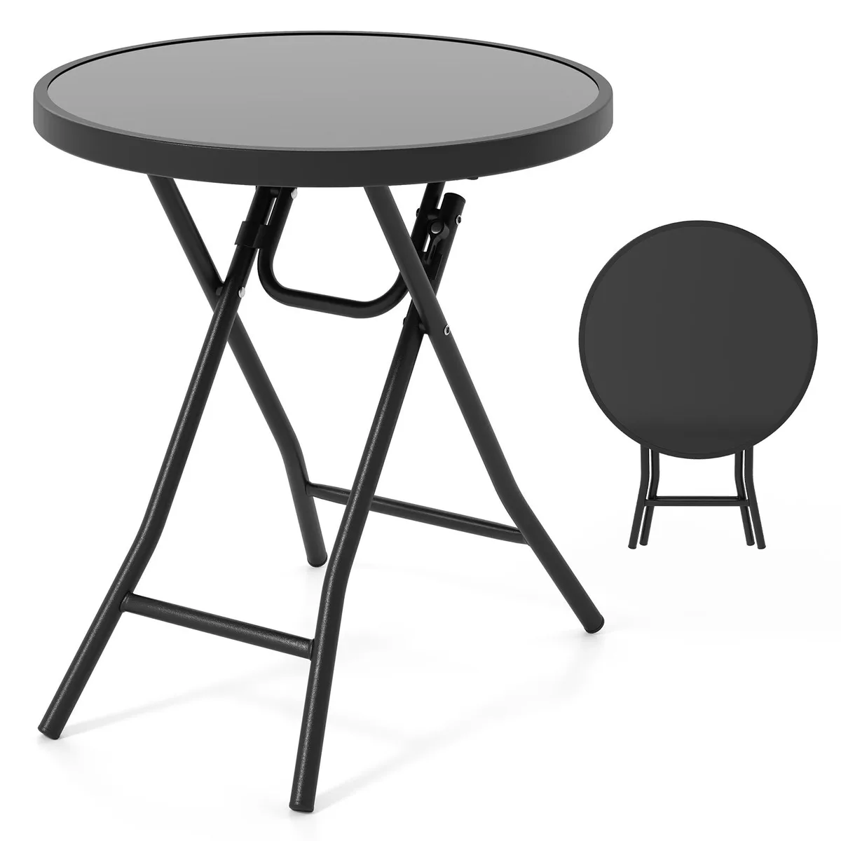 SlickBlue SlickBlue 18" Folding Occasional Table Black — product photo