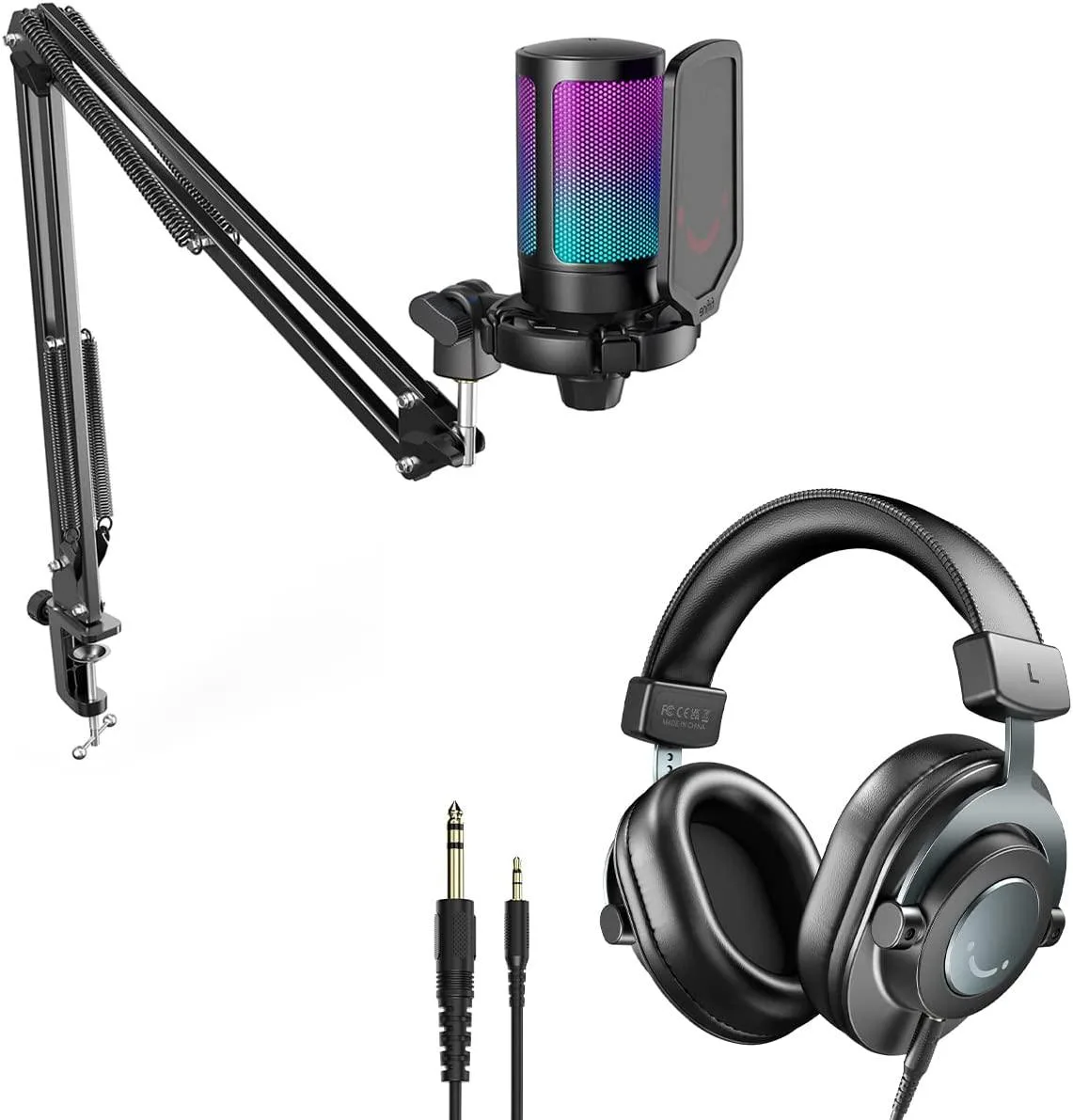BFKK BFKK A6T+H8 Condenser Mic Kit &amp; 3.5/6.35mm Headphones — product photo