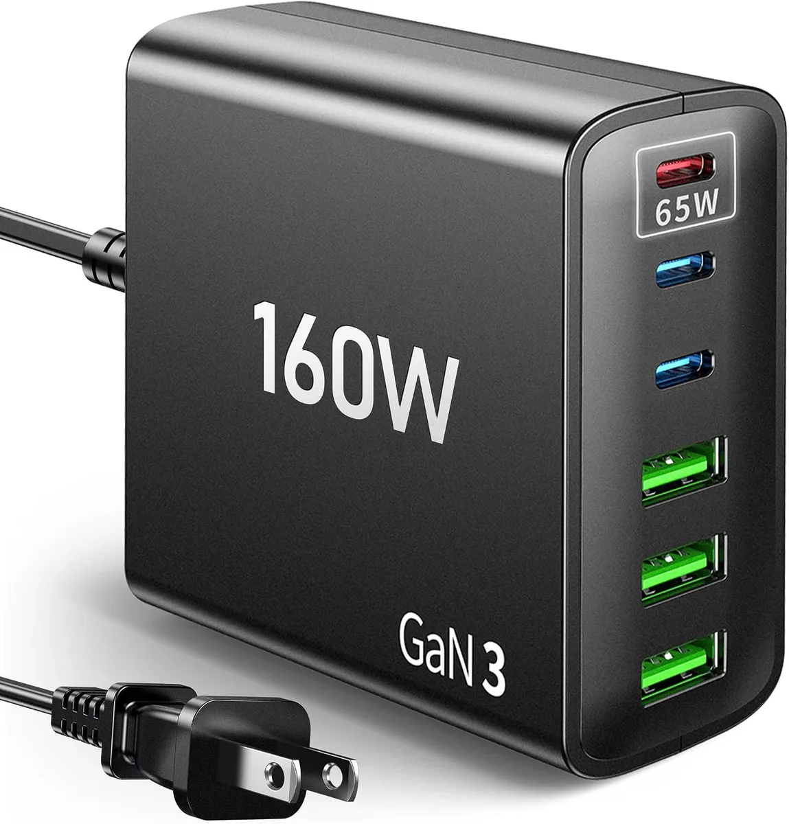Kenuco Kenuco 160W 6-in-1 USB Charger 65W PD laptop battery — product photo