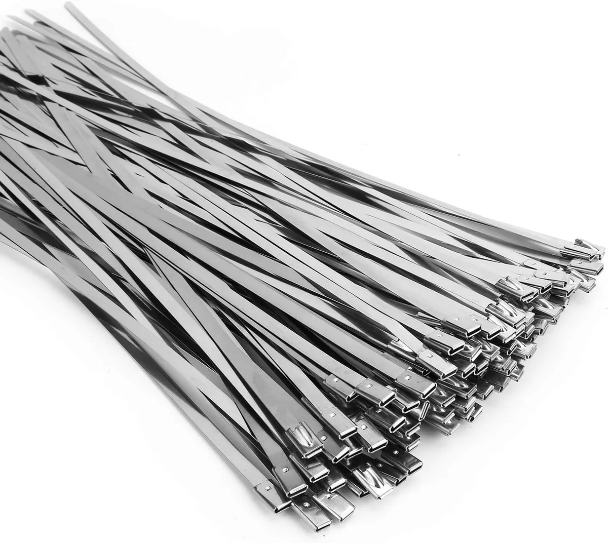 Ennovor Ennovor 304 Stainless Steel Self-locking Cable Ties 100PCS 11.8 Inch — product photo