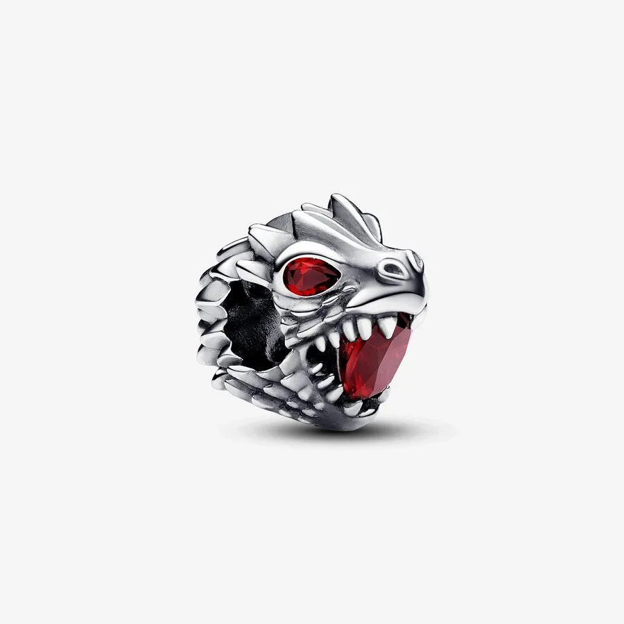 PANDORA PANDORA Game of Thrones Dragon Charm sterling silver red crystal — product photo