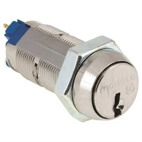 Medeco Medeco 65-2150T-021-26-60 Satin Chrome 26D Momentary Micro Switch Lock 3/4" Diameter — product photo