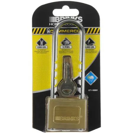 Brinks Brinks 671-50061 Brass Padlock 50mm High Security — product photo