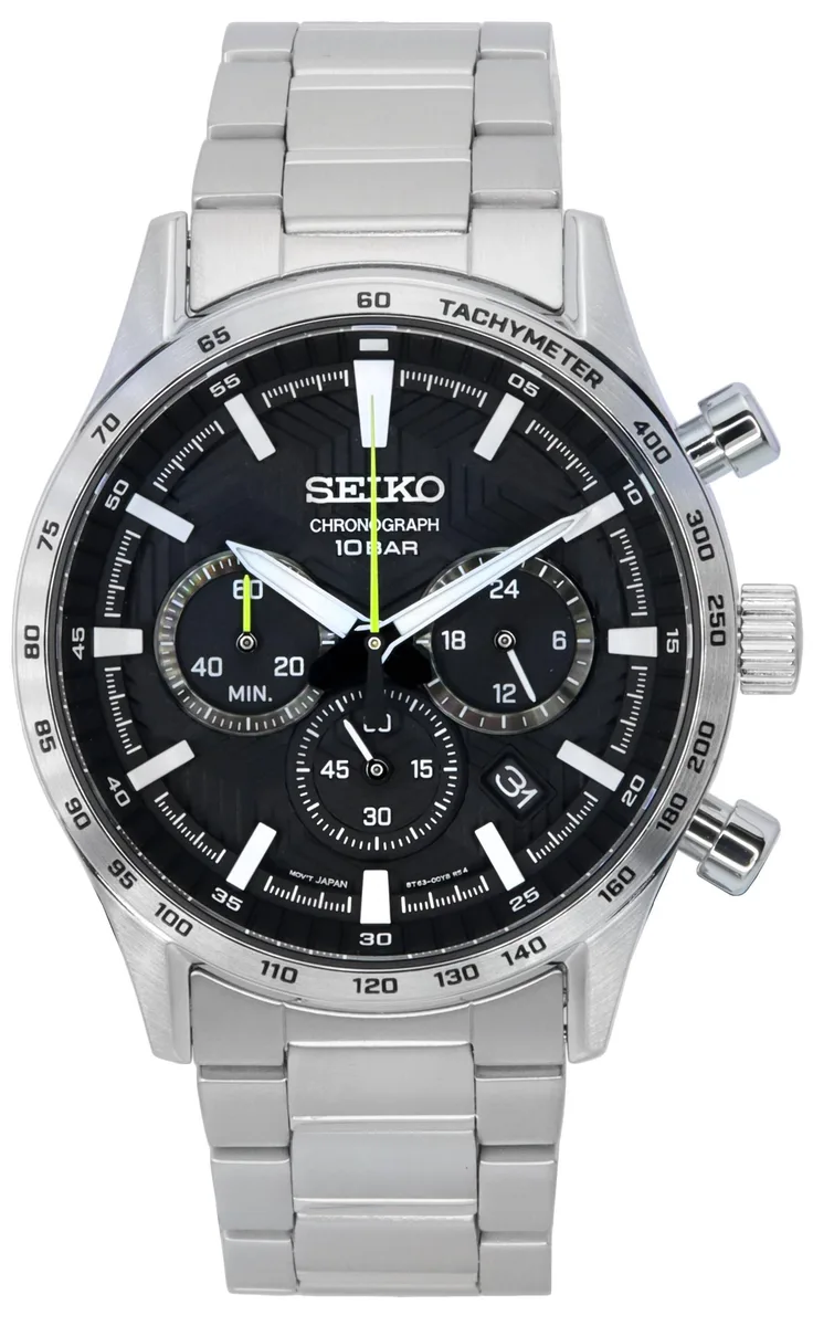 Seiko Seiko SSB413P1 Chronograph Black Dial Quartz 43mm 100m — product photo