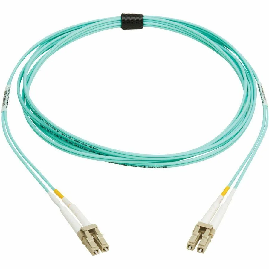 Tripp Lite Tripp Lite N820-03M-OM4TAA Duplex Multimode 50/125 OM4 LSZH Fibre Optic Cable LC/LC Aqua 3M — product photo