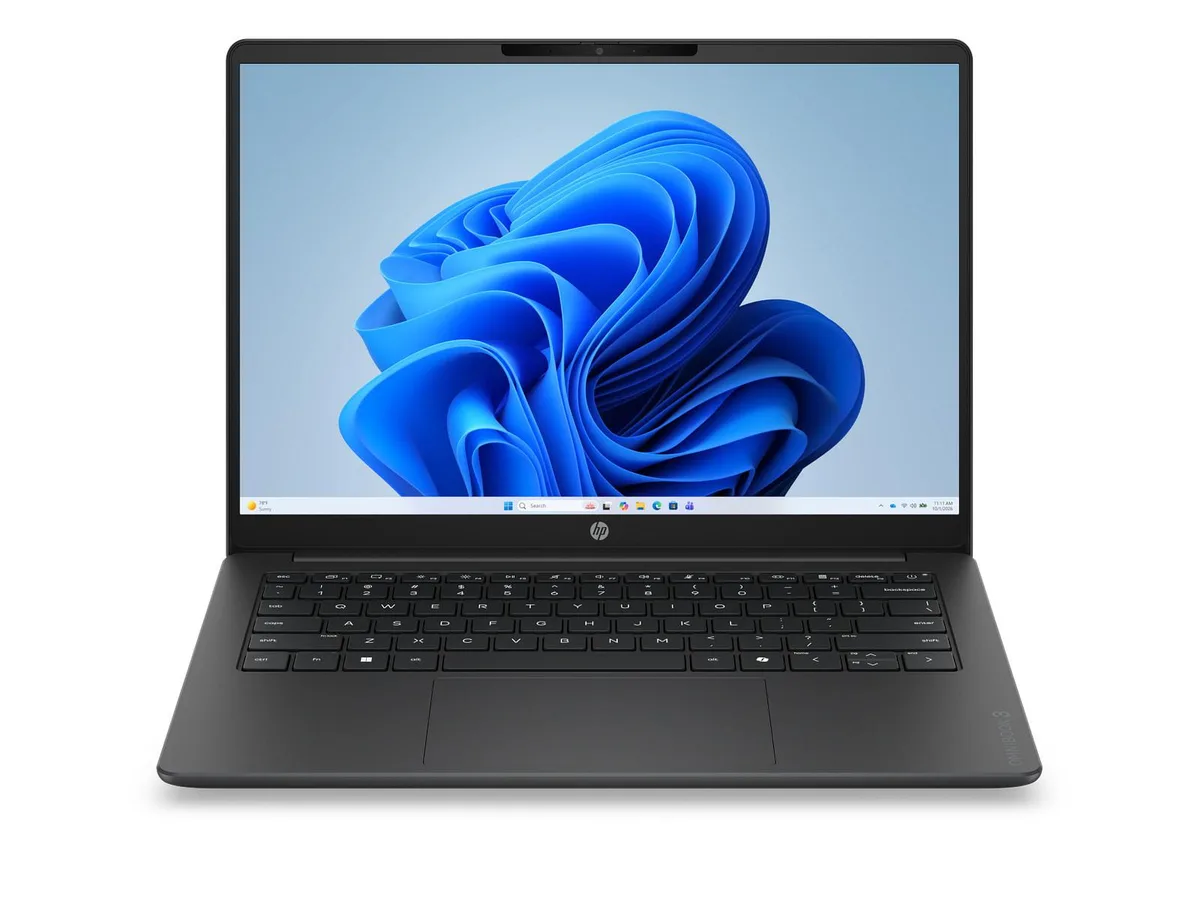 HP HP OmniBook 3 2-in-1 laptop 14 2K Ryzen 5 8 GB 256 GB SSD Windows 11 Home Mica silver — product photo