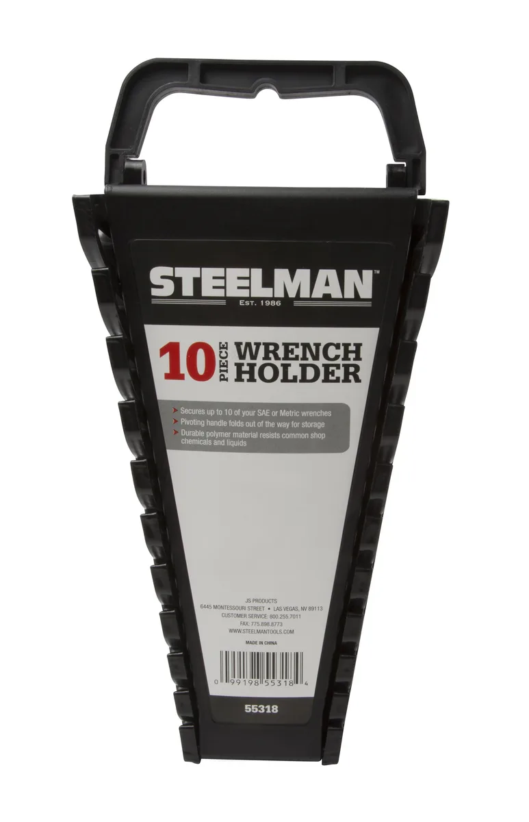 Steelman Steelman 55318 10-Tool Wrench Holder Black — product photo