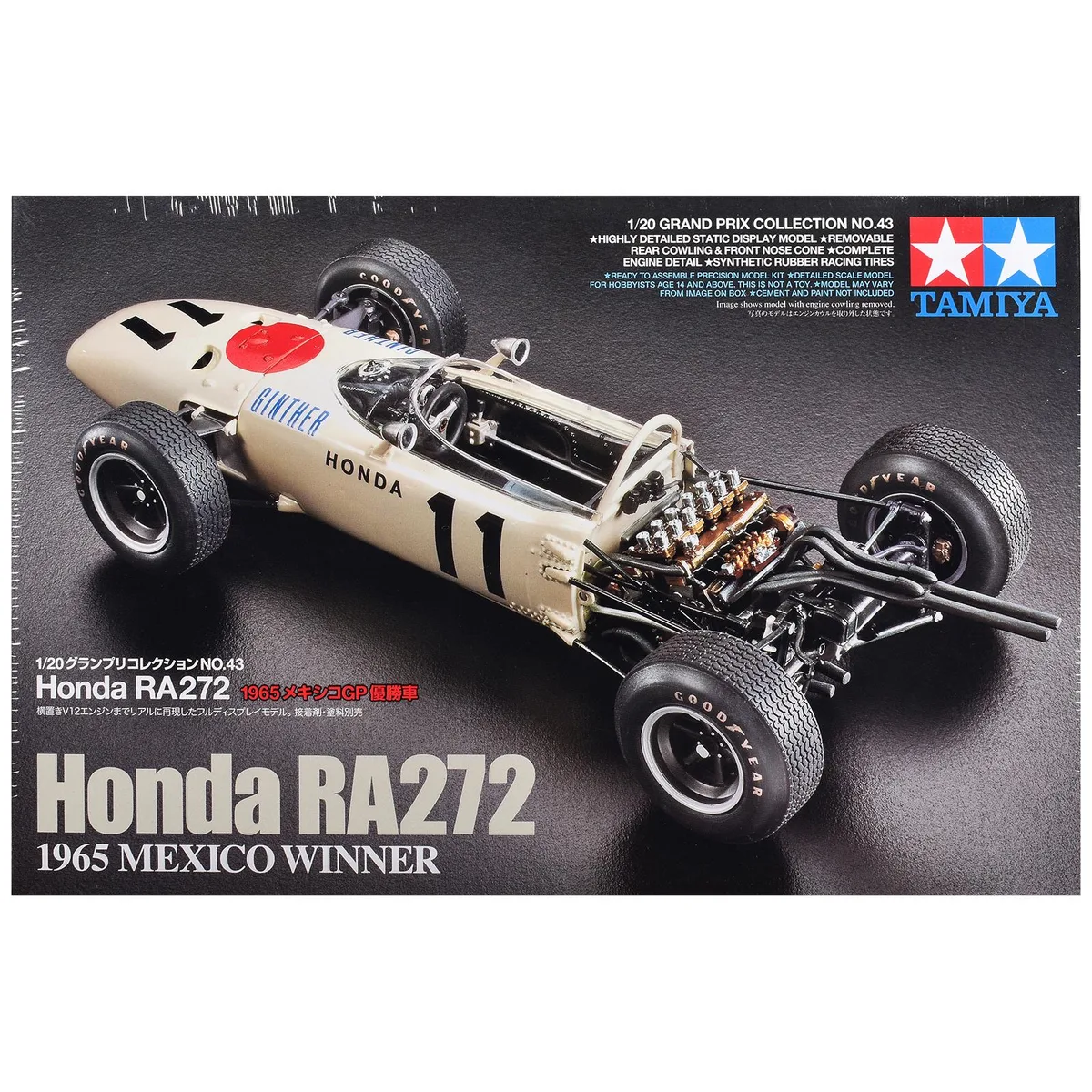 Tamiya Tamiya Honda RA272 F1 Mexico GP 1965 1/20 Scale Model Kit — product photo