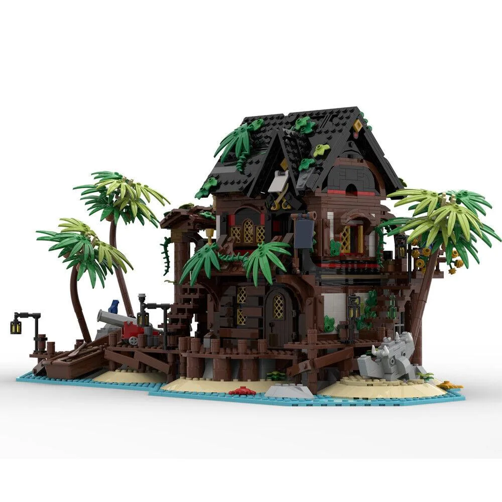 ZITIANYOUBUILD ZITIANYOUBUILD MOC-72271 3519 Parts Island Tavern Modification for 21322 &amp; 31109 — product photo