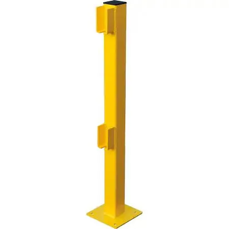 Global Industrial Global Industrial 652901 Steel Lift-Out Guard Rail End Post Double-Rail 42H — product photo
