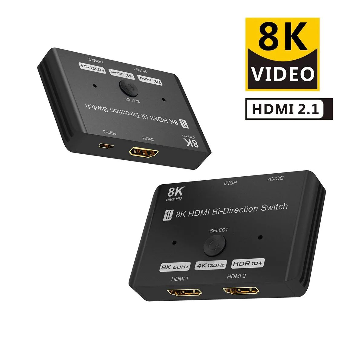 LUOM LUOM TJ-A041 HDMI 2.1 Bi-Directional Video Switch 8K@60Hz 4K@120Hz 48Gbps — product photo