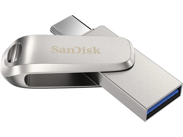 SanDisk SanDisk SDDDC4-1T00-G46 Ultra Dual Drive Luxe 1TB USB 3.1 Gen 1 Type-C & Type-A USB flash drive — product photo