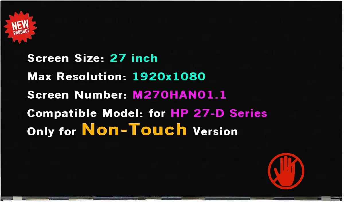 NUOLAISUN NUOLAISUN M270HAN01.1 laptop screen 1920x1080 30 pins 60Hz — product photo