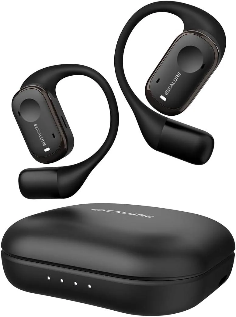 TUKO TUKO Open Ear Headphones Wireless 30H 4-Mic IPX5 Black — product photo