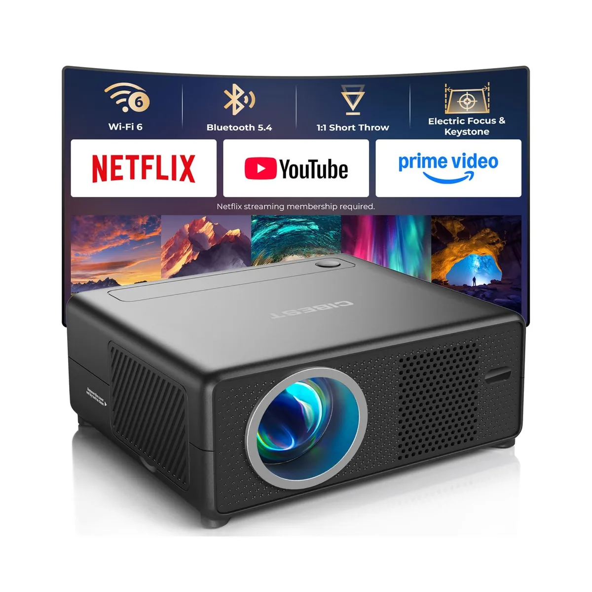  ViewSonic AC201 DLP business projector 3000 ANSI 1080p WiFi 6 Bluetooth 5.4 — product photo