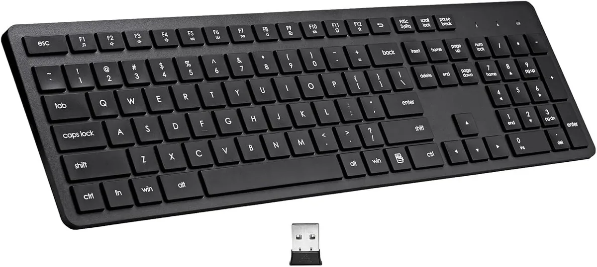 TUKO TUKO 106-key full-size wireless gaming keyboard 2.4G Black — product photo