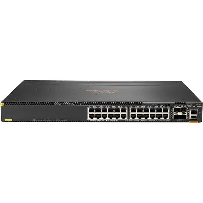 HP HP 6300MProduct JL662A 24-port 1GbE Class 4 PoE 4-port SFP56 network switch — product photo