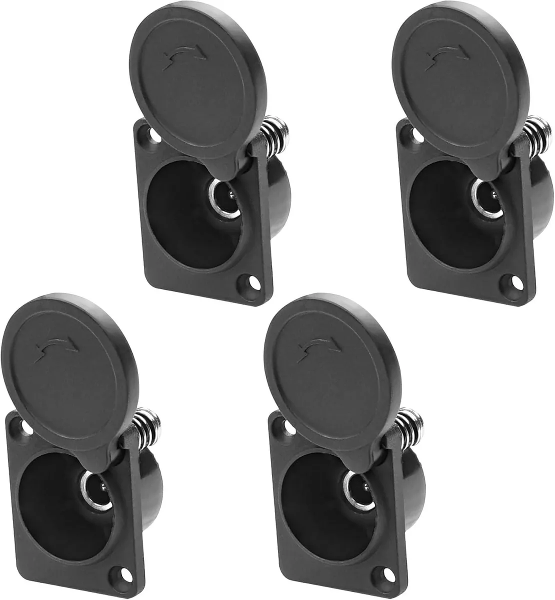 Boxwave Boxwave 5.5 x 2.1mm DC Power Jack Socket 12V 3A Panel Mount Audio Adapter 4-Pack — product photo