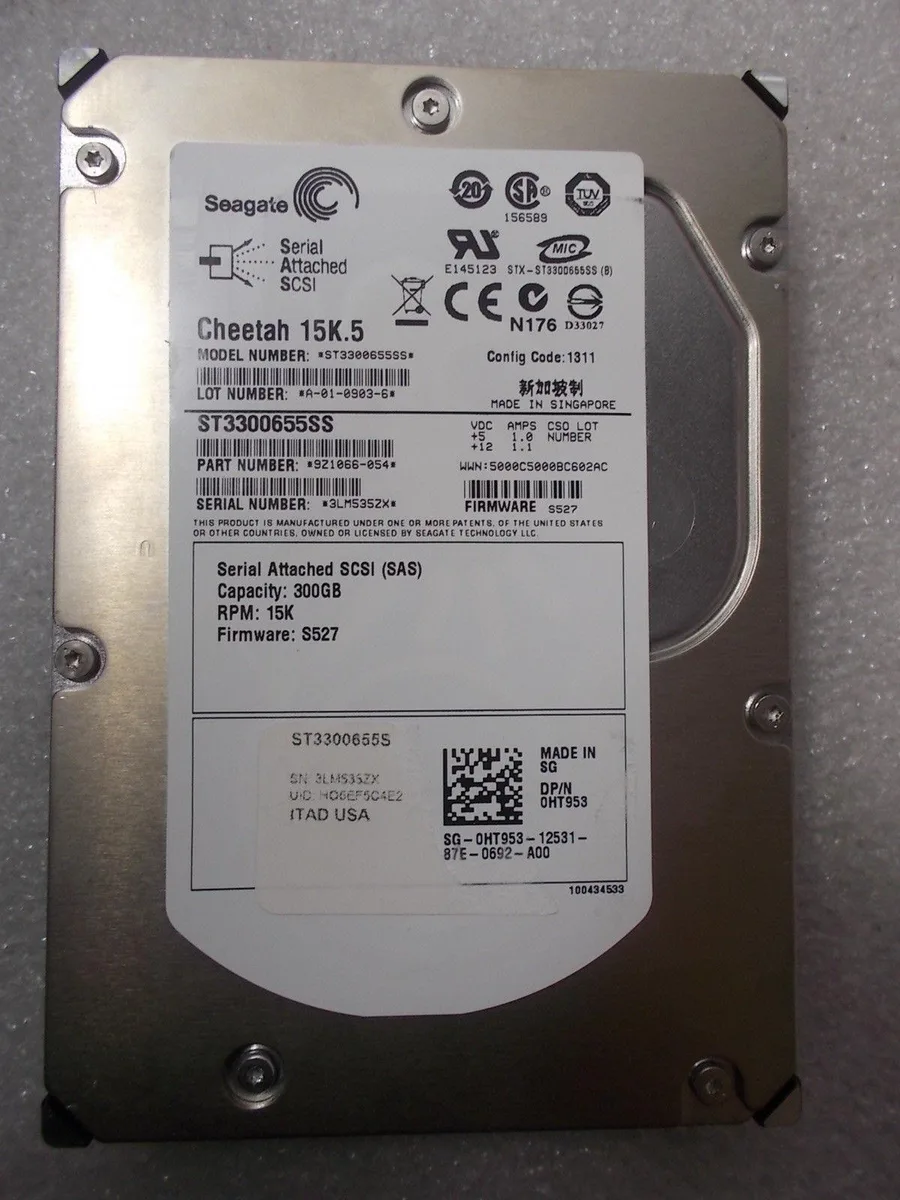 DELL DELL ST3300655SS 300 GB 3.5" 15000 RPM SAS internal hard drive — product photo