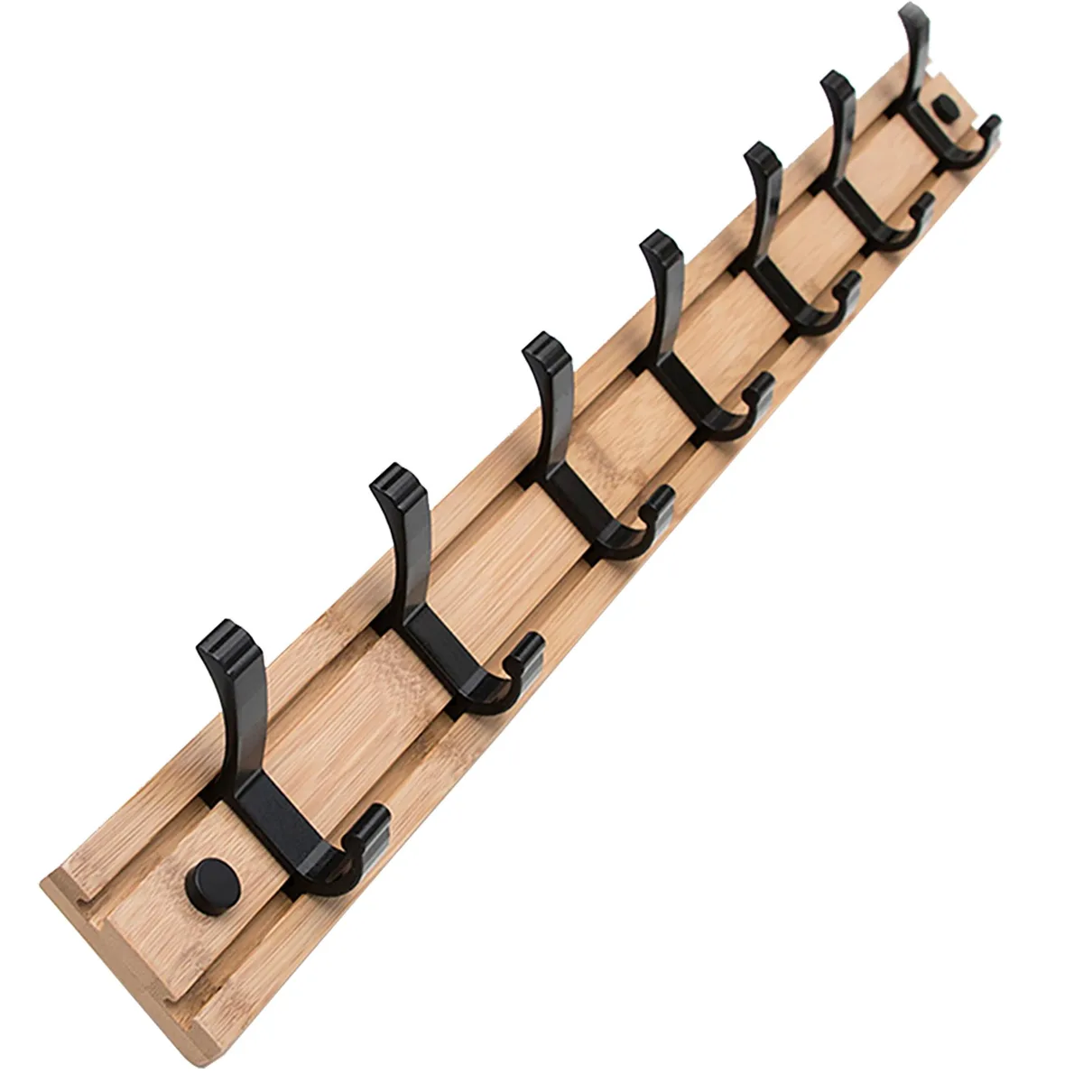 Wenger Wenger 7 movable hooks bamboo coat rack 23.6 — product photo
