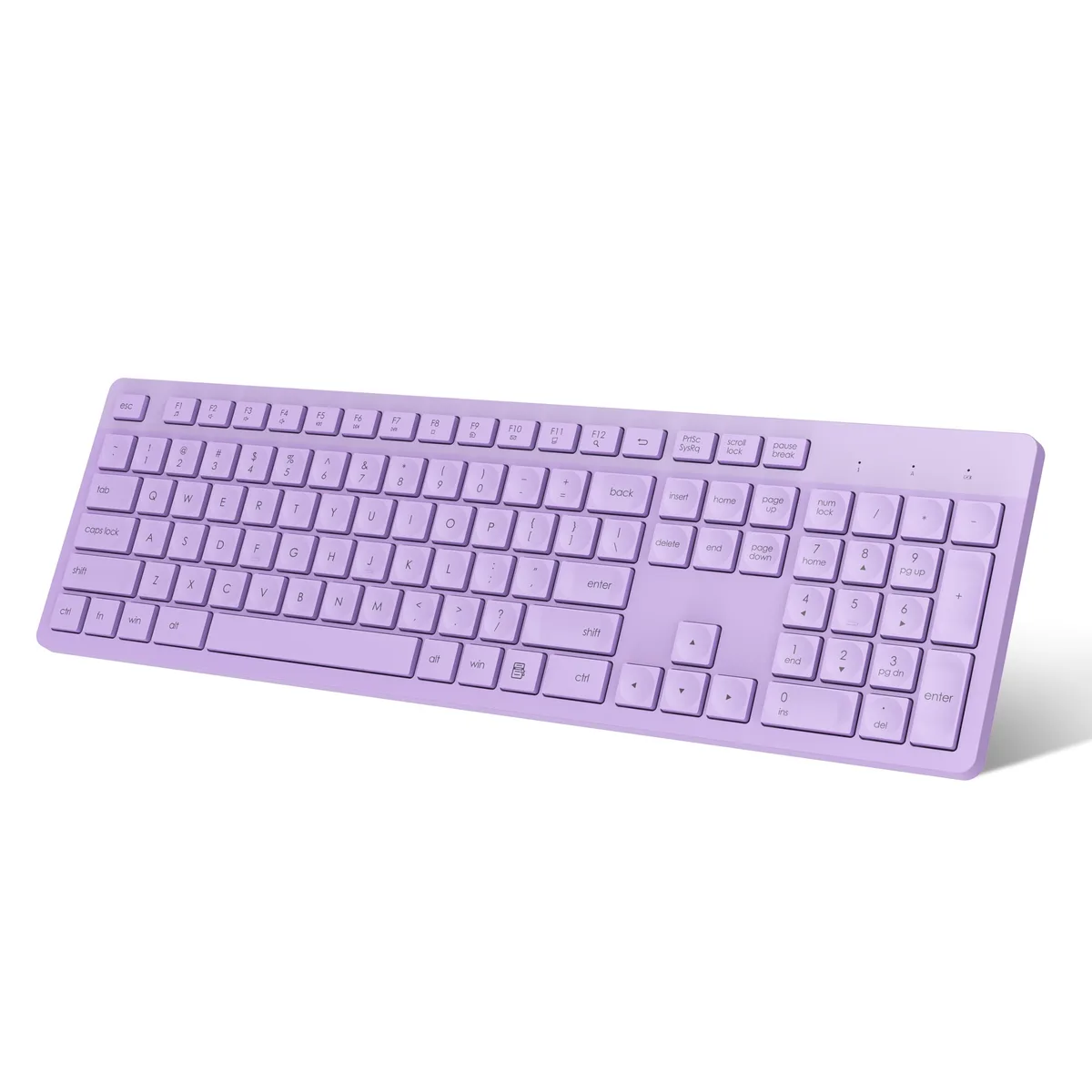  LeadsaiL K786-KB Purple Wireless Gaming Keyboard 106 Keys 2.4GHz — product photo